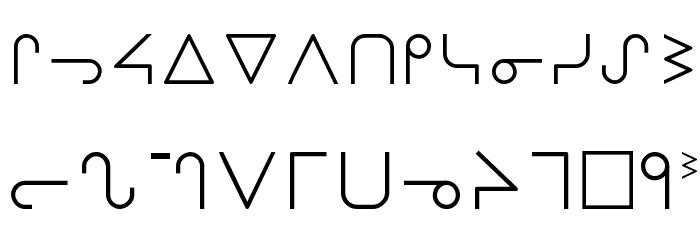 OjibwayNormal Font LOWERCASE