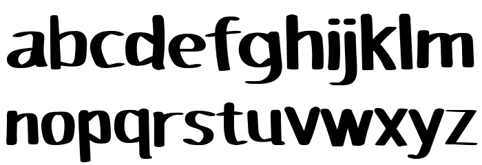 Ojosujono Font LOWERCASE
