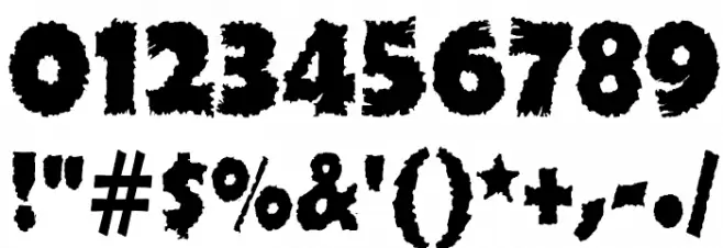 Ojovanic Bold Font OTHER CHARS