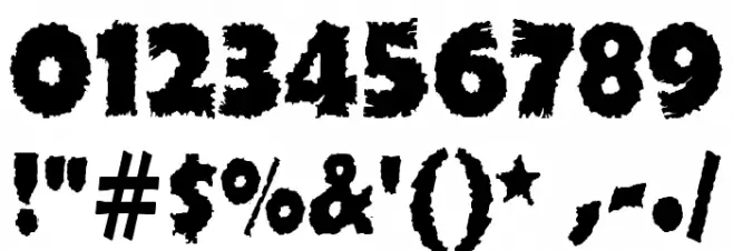 Ojovanic Bold Font OTHER CHARS