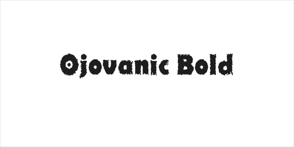 Ojovanic Bold Logo