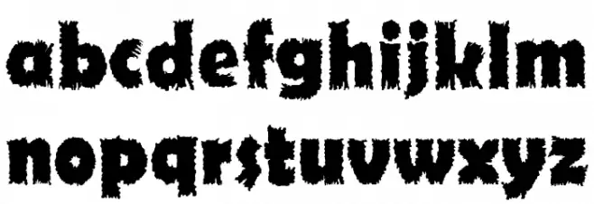 Ojovanic Bold Font Litere mici