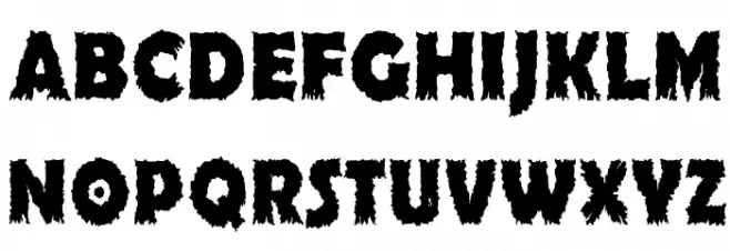 Ojovanic Bold フォント 大文字