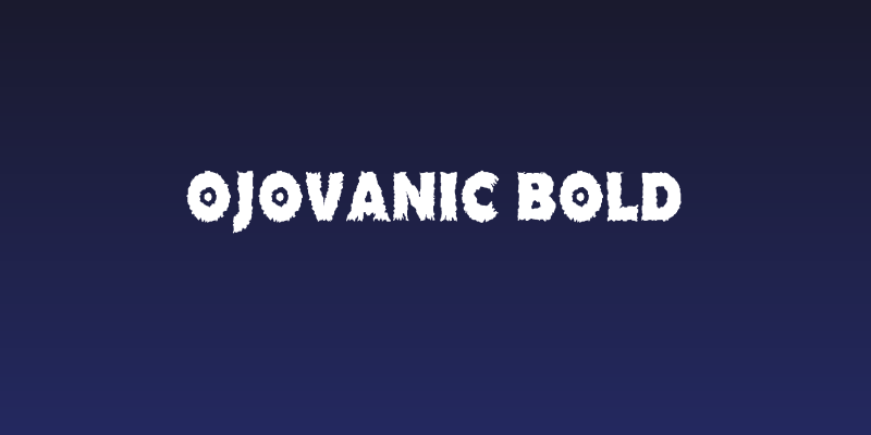 Ojovanic Bold Social Header