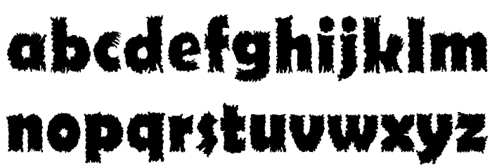 Ojovanic Bold Font LOWERCASE