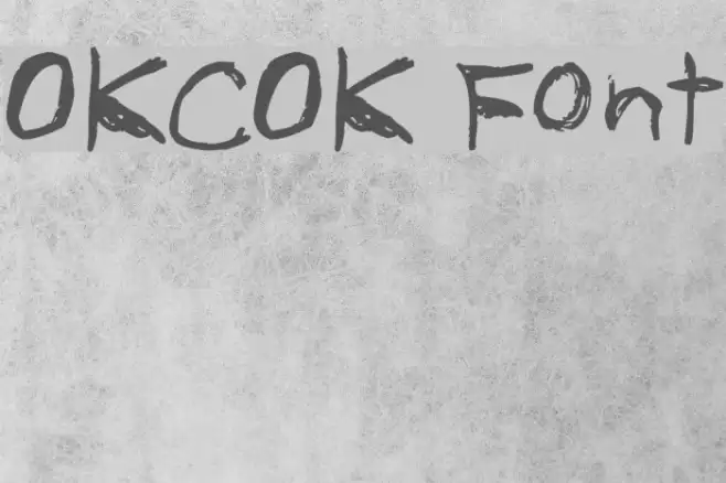 OKCOK Font examples