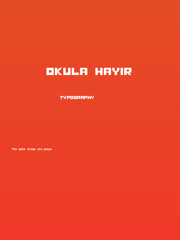 OKULA HAYIR Poster