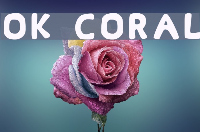 Ok Coral Font examples