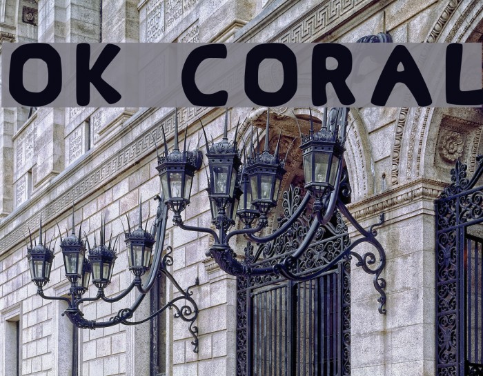Ok Coral Font examples