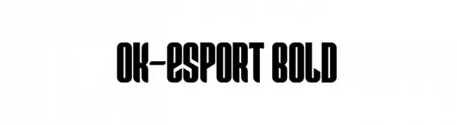 Ok-Esport Bold  Descarca Fonturi Gratis