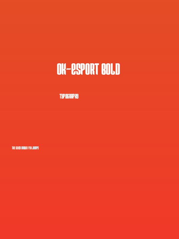 Ok-Esport Bold Poster