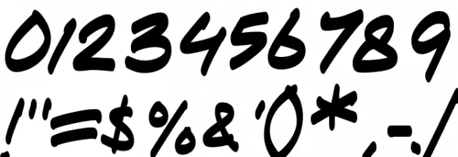 Ok Noted Font OTHER CHARS