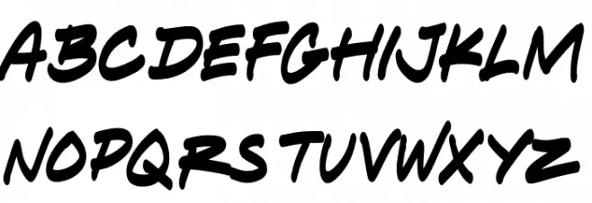 Ok Noted Font UPPERCASE