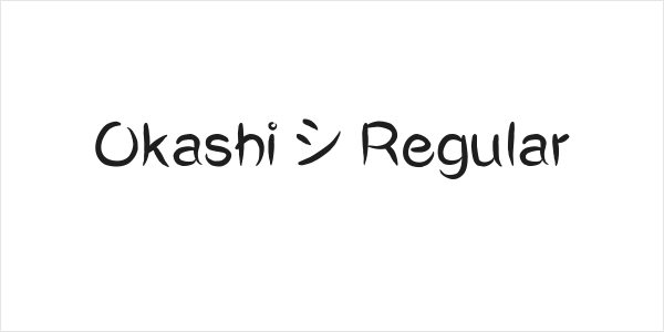 Okashi^ Regular Logo
