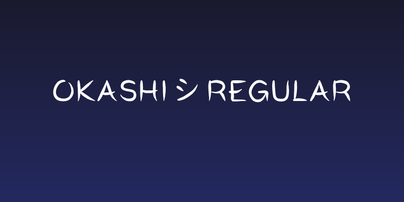 Okashi^ Regular Social Header
