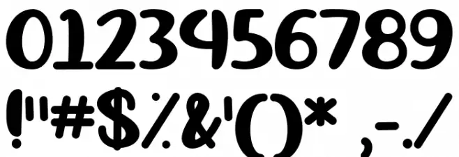 Okay Again Regular Font OTHER CHARS