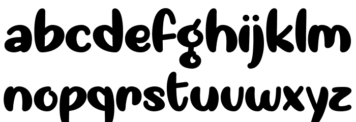 Okay Again Regular Font LOWERCASE