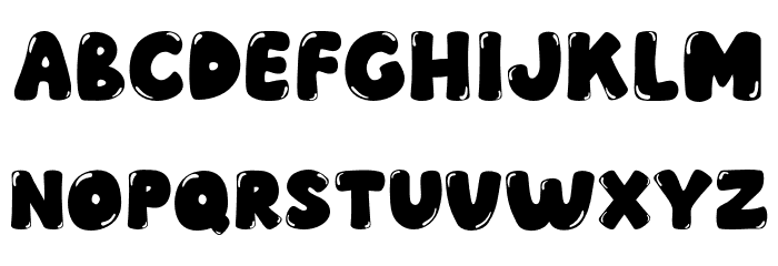 Okay Jelly Font LOWERCASE