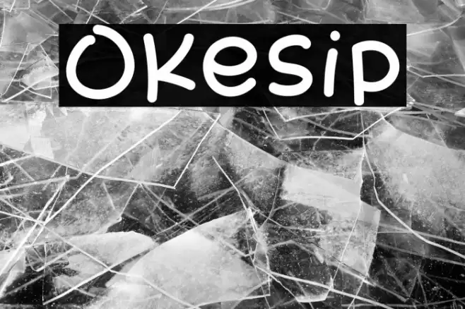 Okesip Font examples
