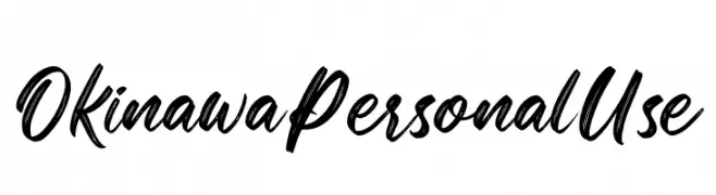 Okinawa Personal Use  Frei Schriftart Herunterladen