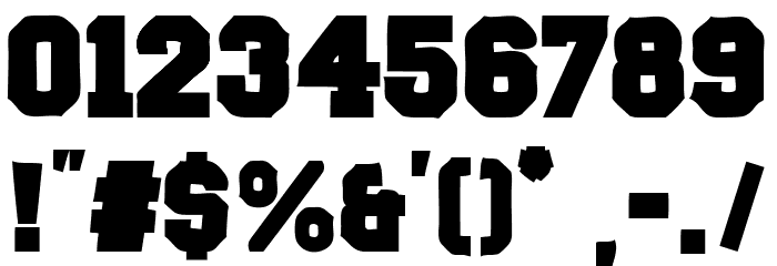Oklahoma 2021 Font OTHER CHARS