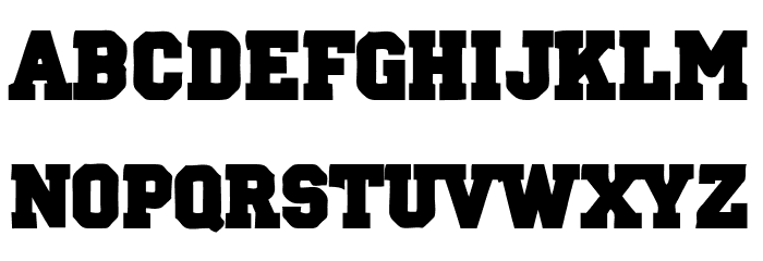 Oklahoma 2021 Font LOWERCASE