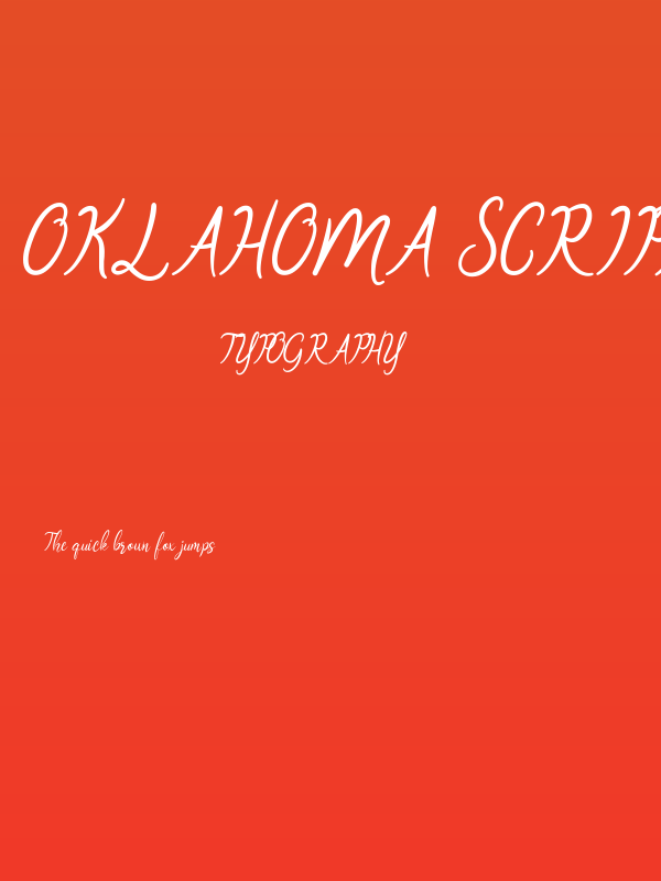 Oklahoma Script Poster
