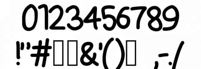 Oklahoma Font OTHER CHARS