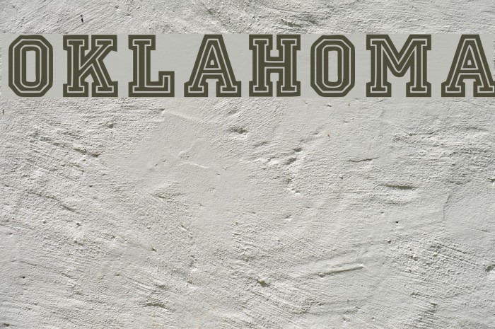 Oklahoma Font examples