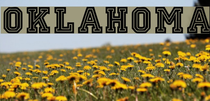 Oklahoma Font examples