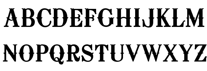 Oklahoma Font UPPERCASE