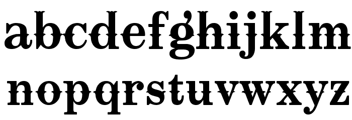 Oklahoma Font LOWERCASE