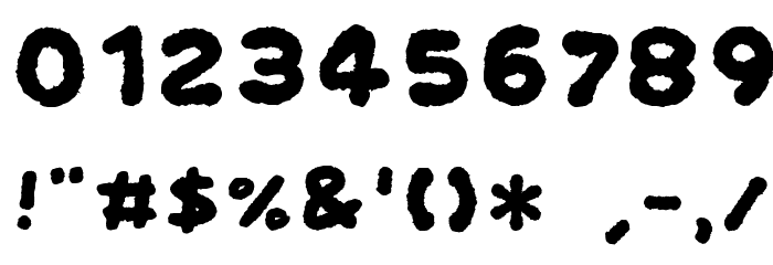 OkonomiAlphabet Font OTHER CHARS