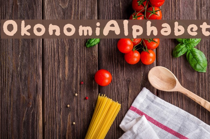 OkonomiAlphabet Font examples