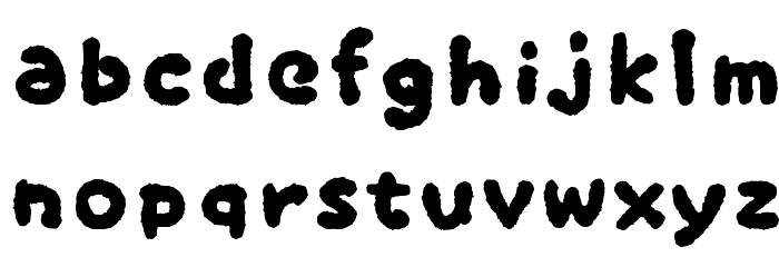OkonomiAlphabet Font LOWERCASE