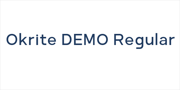 Okrite DEMO Regular Logo