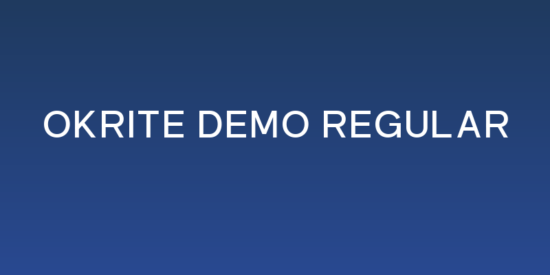 Okrite DEMO Regular Social Header