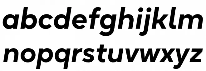 Okta Bold Italic Caratteri MINUSCOLO