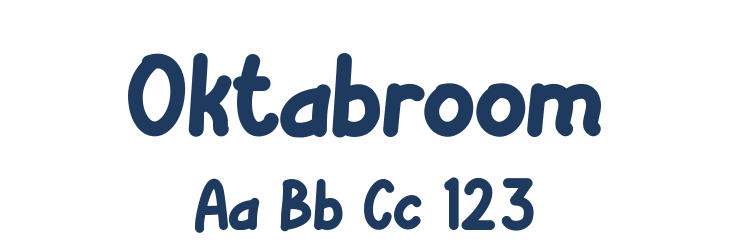 Oktabroom Font Preview