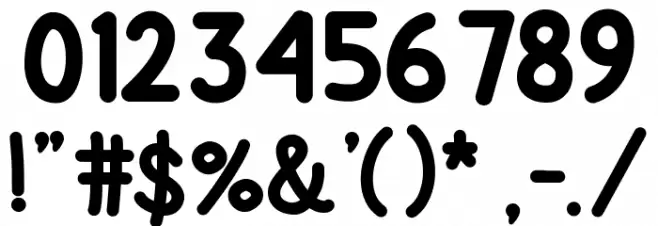 Oktabroom フォント その他の文字