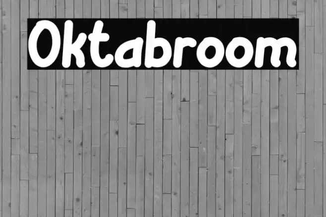 Oktabroom フォント examples