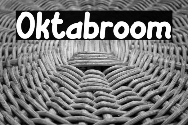 Oktabroom フォント examples