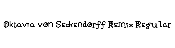 Oktavia von Seckendorff Remix Regular Caratteri