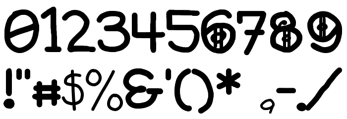 Oktavia von Seckendorff Remix Regular Font OTHER CHARS