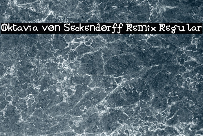 Oktavia von Seckendorff Remix Regular Font examples