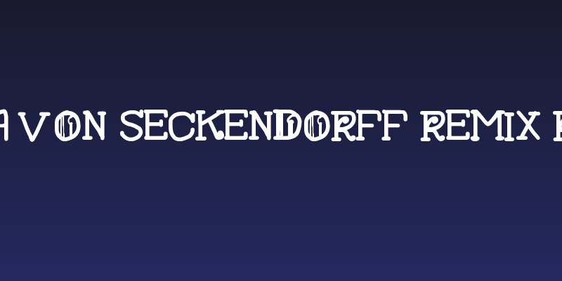 Oktavia von Seckendorff Remix Regular Social Header