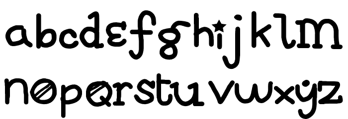 Oktavia von Seckendorff Remix Regular Font LOWERCASE