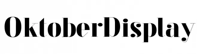 Oktober Display  フリーフォントのダウンロード