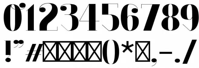 Oktober Display Font OTHER CHARS