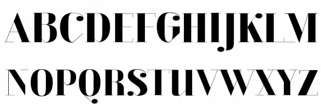 Oktober Display Schriftart Groß